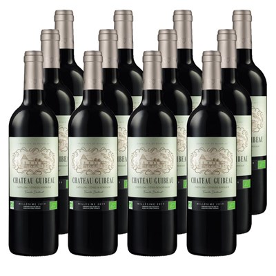 Case of 12 Chateau Guibeau Bordeaux Wine 75cl Red Wine Wine